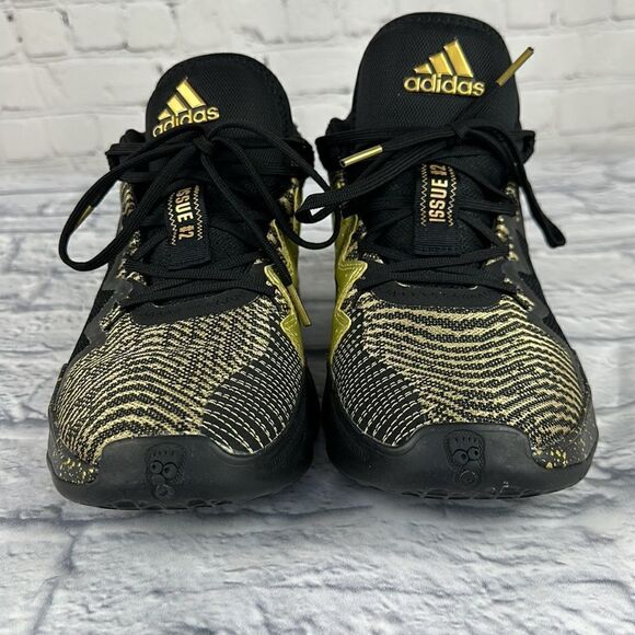 adidas DONOVAN MITCHELL D.O.N. ISSUE #2 FZ3881 Core Black Gold Men’s Size 10.5